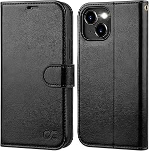 OCASE preklopna futrola za iPhone 15, crna