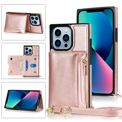 Ovitek z denarnico in trakom "Lokass" iPhone 14 Pro – Infostyle