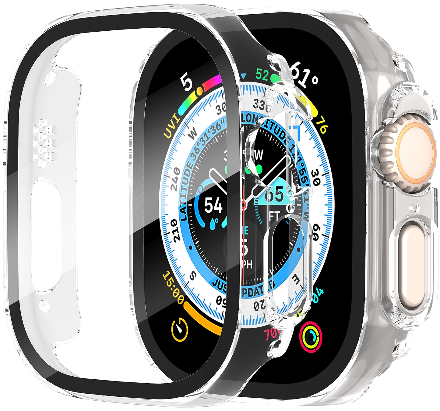 Diruite 2x zašèita zaslona za Apple Watch Ultra 49 mm prozorna