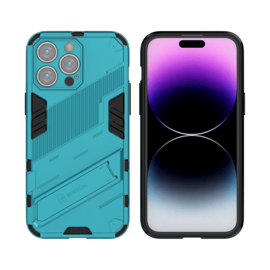Ovitek za telefon s stojalom "YisCase" iPhone 14 Pro Max – Infostyle – Modra