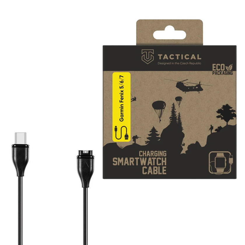 Polnilni in podatkovni kabel za uro "Tactical" Garmin Fenix 5/6/7/8, Tactix 8, USB-C