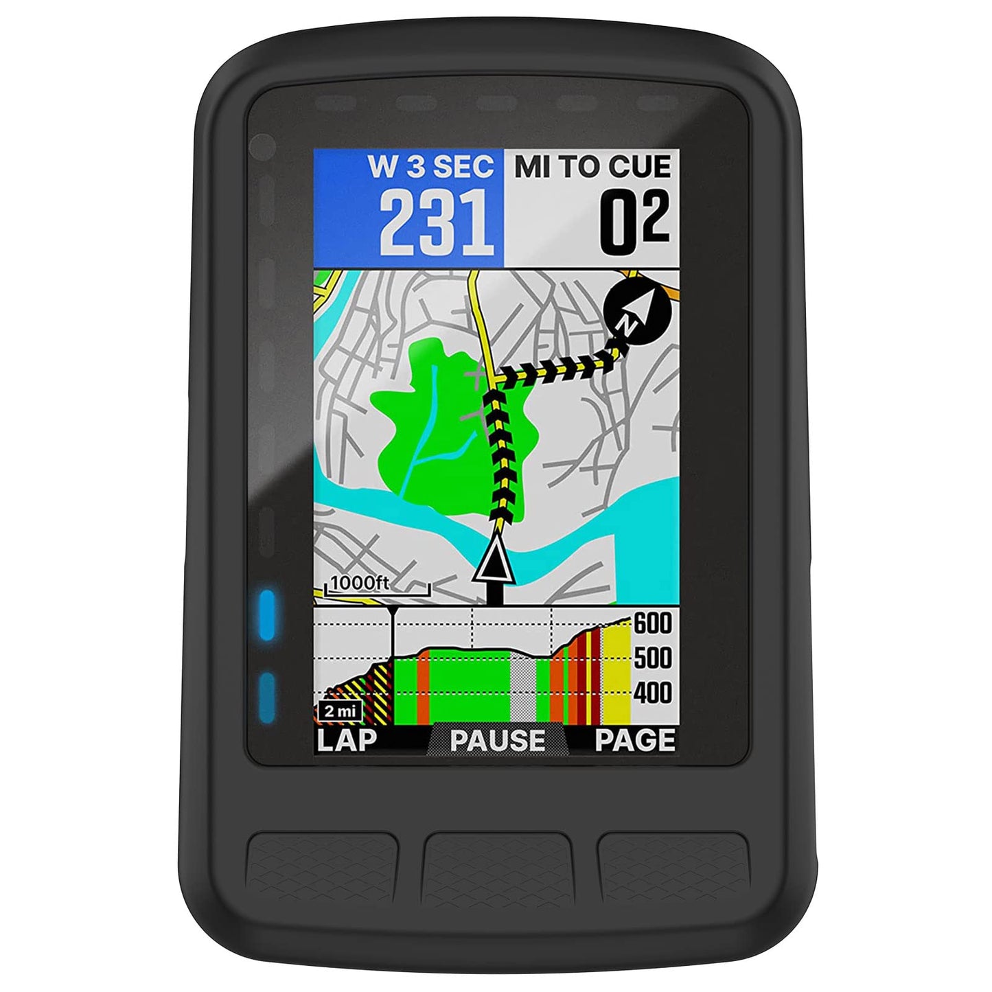 Zaščitni ovitek za Wahoo ELEMNT BOLT V2 črn | TPU zaščita za kolesarski računalnik
