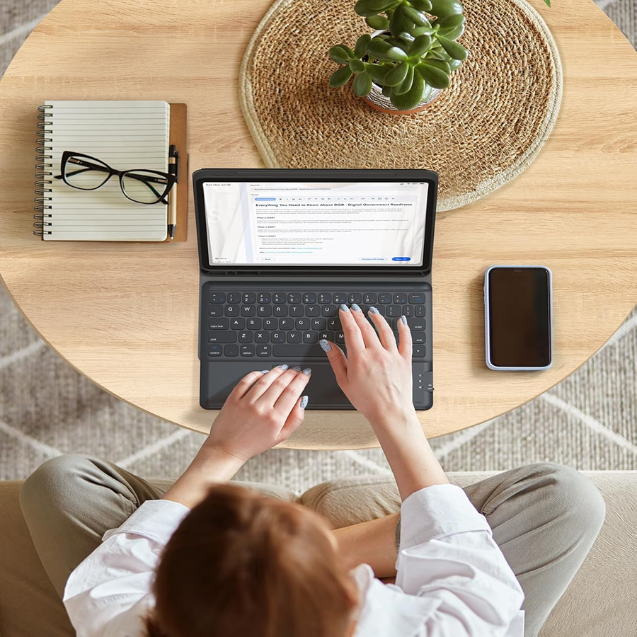Preklopna torbica s tipkovnico za tablični računalnik iPad Pro 11 (4/3/2/1Gen), iPad Air 5/4 – Earto