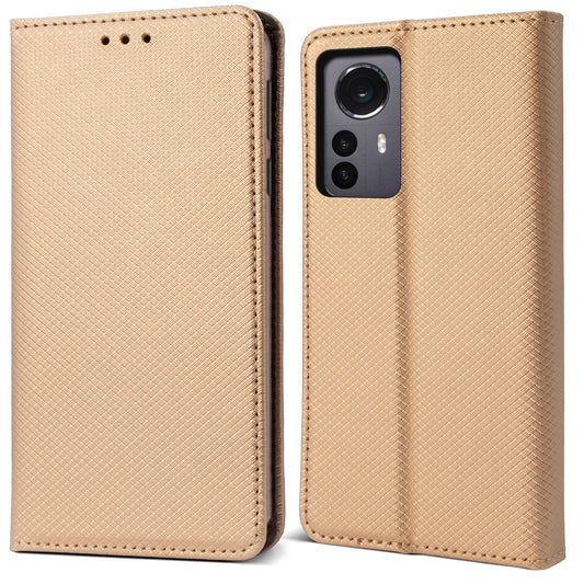 Moozy preklopna torbica za Xiaomi 12 Pro zlata