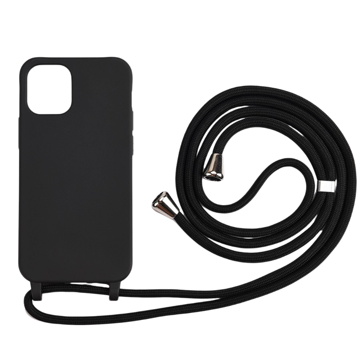 Ovitek z vrvico za iPhone 12 Mini, črna – Infostyle