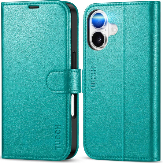 Preklopna torbica TUCCH iPhone 17 cijan