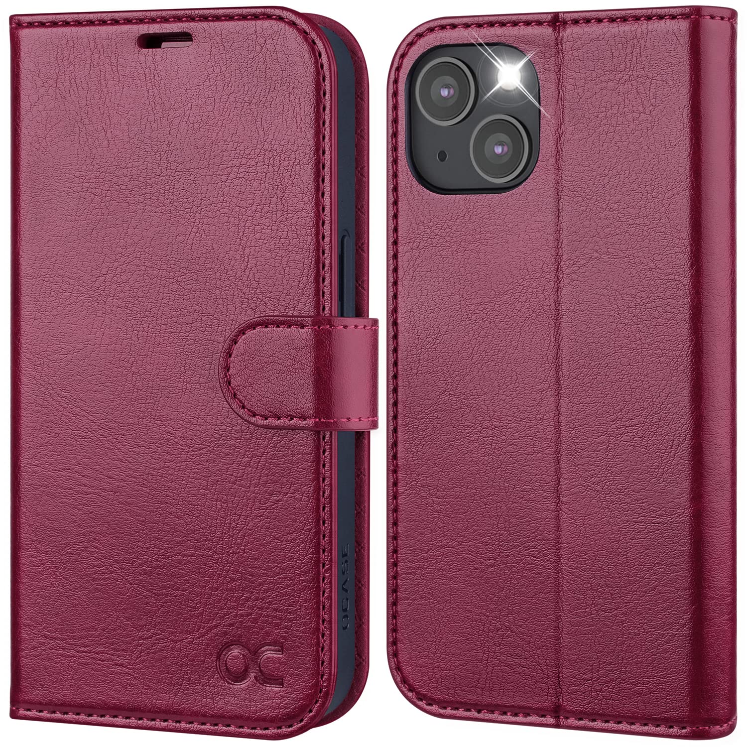 OCASE preklopna torbica za iPhone 14 bordo rdeèa