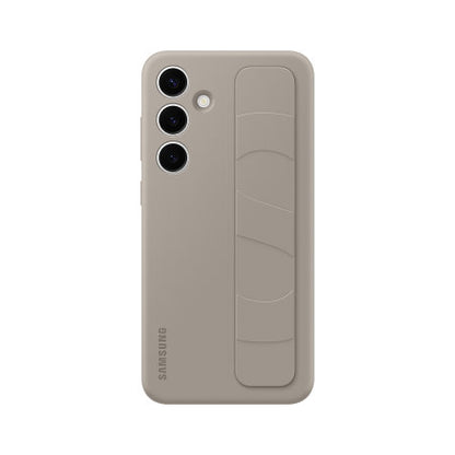 Uradni Samsung Standing Grip ovitek Taupe za Samsung Galaxy S24 Plus - Vojaška Zaščita Pred Padci