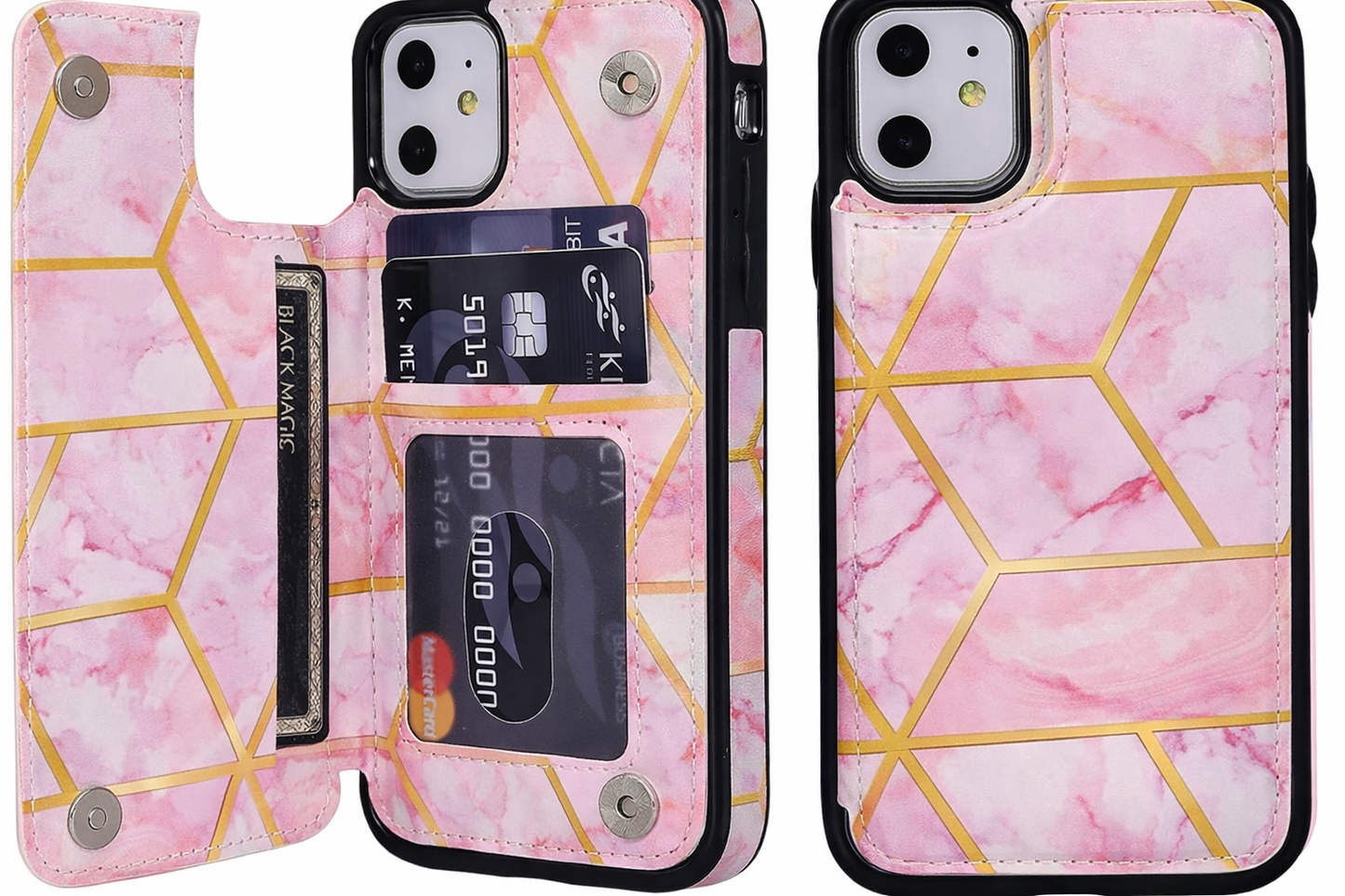 UEEBAI maska za iPhone 11 Pro – mramorni geometrijski uzorak