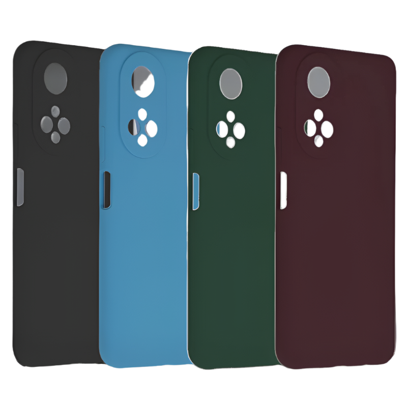 Silikonski ovitek "Soft Edge" za Honor X7 – Techsuit – Črna / TPU silikon