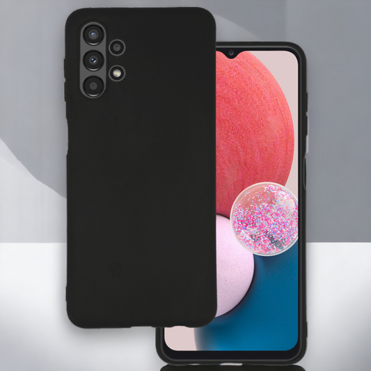 Silikonski ovitek "matt" za Samsung Galaxy A13 4G - Črna – Infostyle – Črna / Silikon