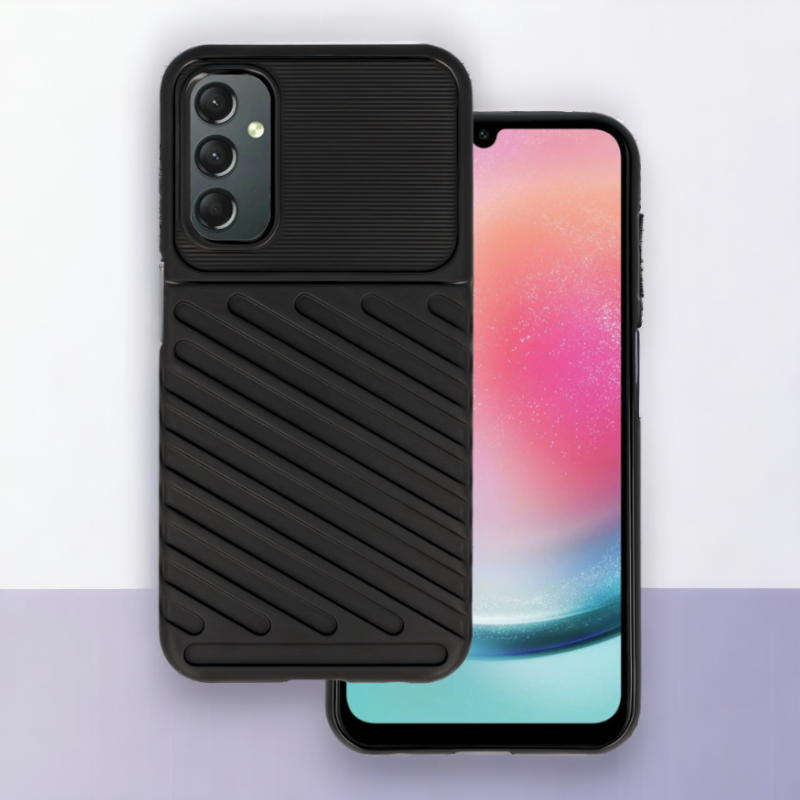 Ovitek "Thunder" za Samsung Galaxy A15 - Črna – Infostyle – Črna / TPU silikon
