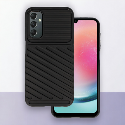 Ovitek "Thunder" za Samsung Galaxy A15 - Črna – Infostyle – Črna / TPU silikon
