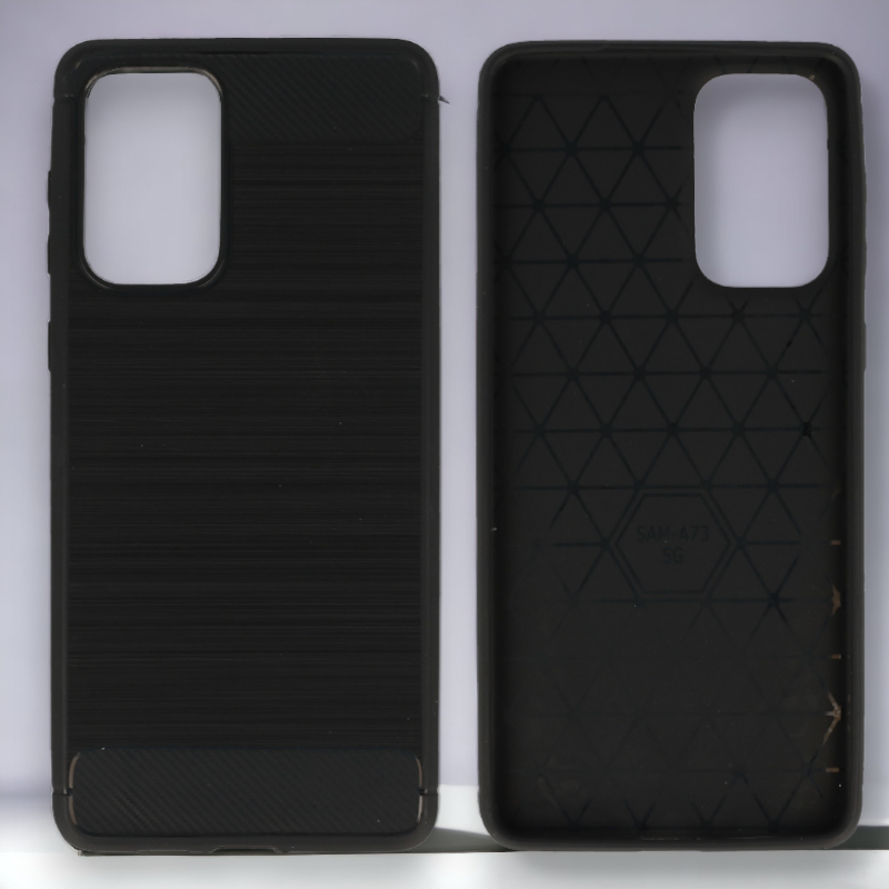 Silikonski ovitek "carbon lite" za Samsung Galaxy A73 - Črna – Infostyle