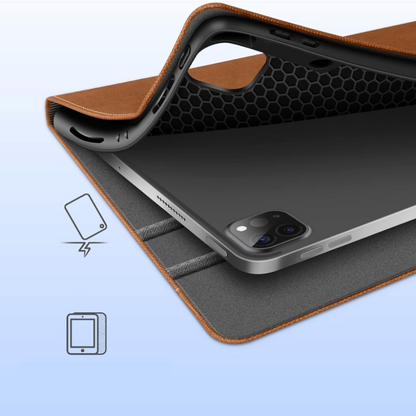 Preklopna torbica za tablični računalnik Apple iPad Pro 12.9 6th-3rd gen. (2022, 2021, 2020, 2018) z držalom za pisalo –