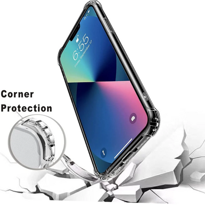 Komplet silikonski ovitek "Folmecket Antishock" + zaščitno steklo za iPhone 13 6.1" – Infostyle