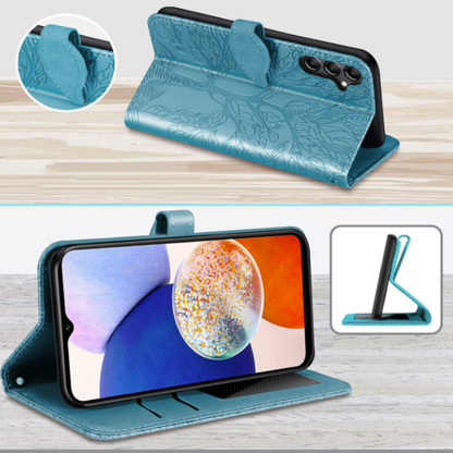 Preklopna torbica "Leaves" za Samsung Galaxy A14 – Infostyle