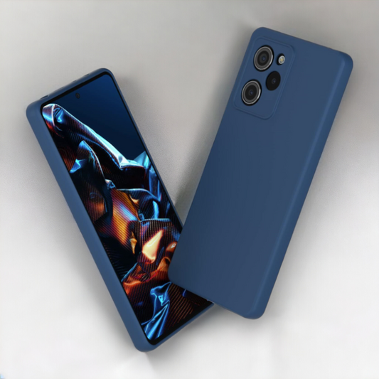 Silikonski ovitek "Foluu Liquid" za Xiaomi Poco X5 Pro 5G – Temno modra / TPU silikon