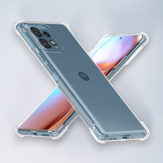Silikonski ovitek "Foluu Reinforced" za Motorola Edge 40 Pro – Prozorna / TPU silikon