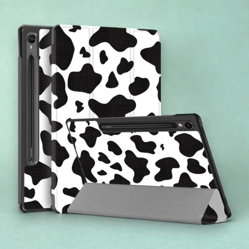 Preklopna torbica "Cow" za tablični računalnik Samsung Galaxy Tab S9 11" 2023 – Infostyle – Črna / Umetno usnje + PC