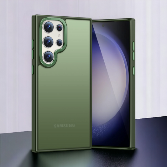 Ovitek "PuyaTeya" za Samsung Galaxy S23 Ultra – Infostyle – Temno zelena / PC + TPU silikon