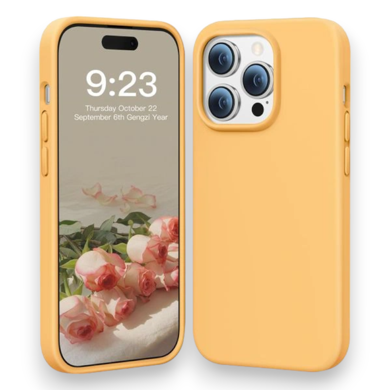 Silikonski ovitek "PuyaTeya" za iPhone 14 Pro – Infostyle – Temno modra / PC + TPU silikon