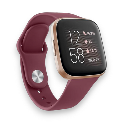 Silikonski pašček "Vancle" za Fitbit Versa 2/Versa/Versa Lite – Infostyle – Temno roza