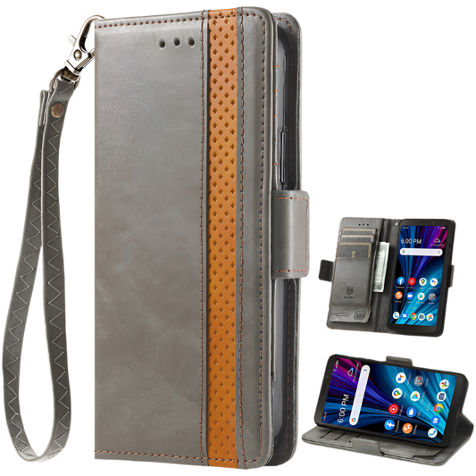 Preklopna torbica za telefon "BAILI" Oscal C30/Oscal C30 Pro – Siva
