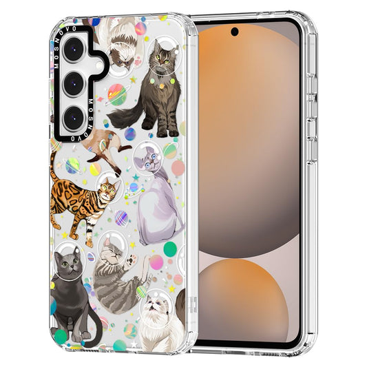 MOSNOVO ovitek za Samsung Galaxy S24 FE – Clear Cat Brigade