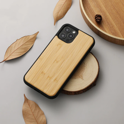 Ovitek "Wood" za iPhone 14 – Infostyle – Rjava / PC + TPU silikon