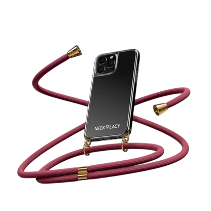 Ovitek z vrvico "NECKLACY®" z zaščito za kamero za iPhone 15 Pro