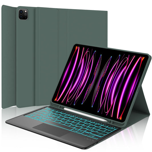 Torbica s tipkovnicom za iPad Pro 12.9 – Bluetooth QWERTY, stalak, držač za Apple Pencil (3. – 6. gen.)
