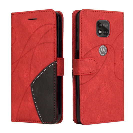Preklopna torbica Motorola Moto G9 Power s režami za kartice rdeča