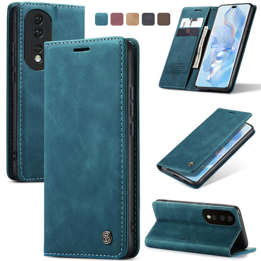 Preklopna torbica BigCousin za Honor 80 Pro – temno zelena