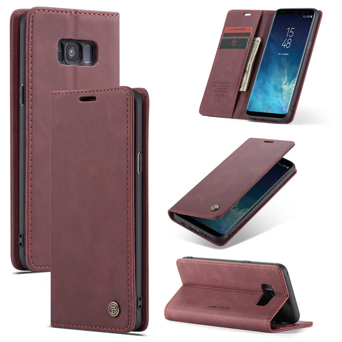 Preklopna torbica Bigcousin – Samsung Galaxy S7 Edge, vinska rdeča
