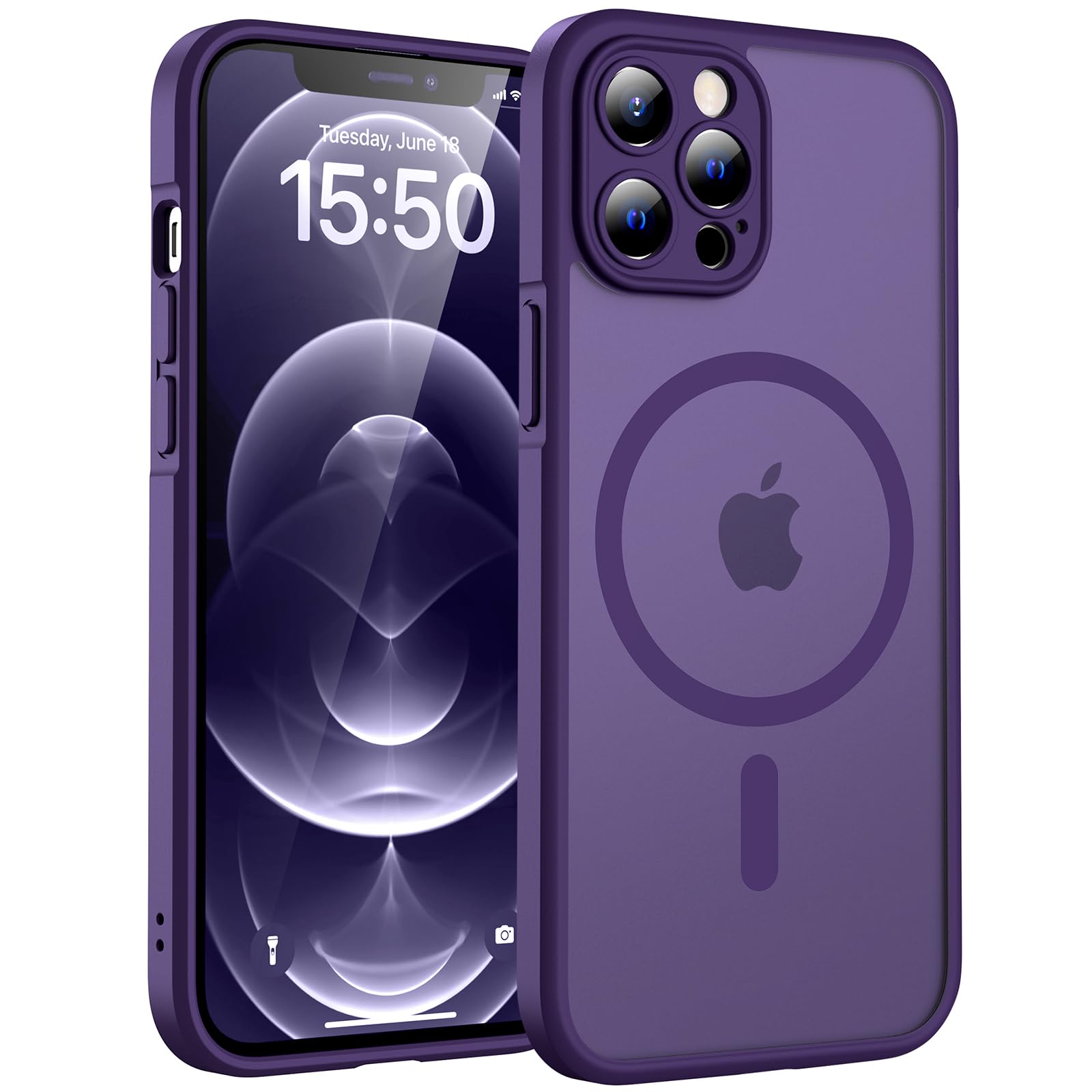 TOCOLMagSafeovitekza iPhone12ProMax-polnočnovijolična