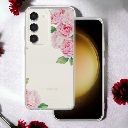 Ovitek "Flower" za Samsung Galaxy S24 Ultra – Tel Protect – Svetlo roza / Silikon