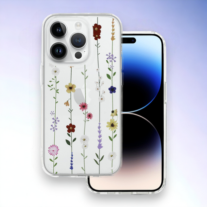 Ovitek "Flower" za iPhone 15 Pro Max – Tel Protect – Prozorna / Silikon