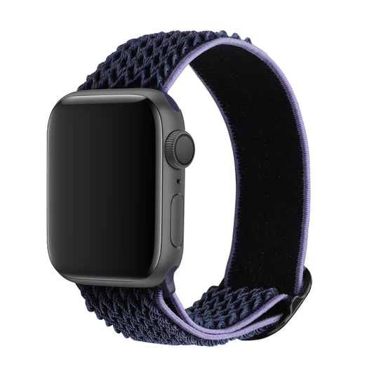 Infostyle pletena najlonska narukvica za Apple Watch – plavo-ljubičasta, kompatibilna 38–42 mm