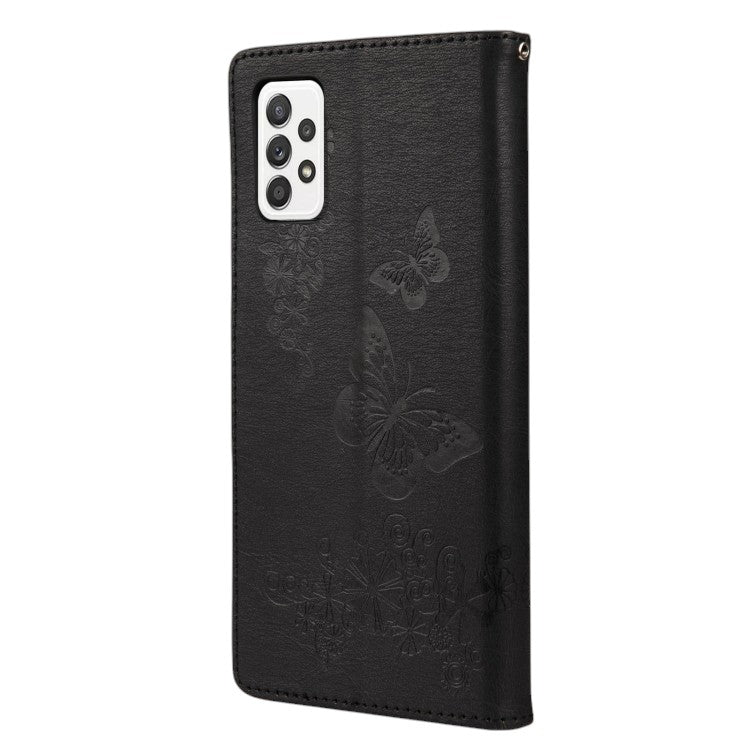 Preklopna torbica "Butterfly" Samsung Galaxy A33, črna – Infostyle
