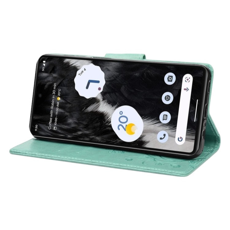Preklopna torbica "butterfly" za Google Pixel 6A, zelena – Infostyle