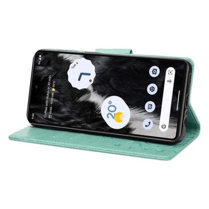 Preklopna torbica "butterfly" za Google Pixel 6A, zelena – Infostyle
