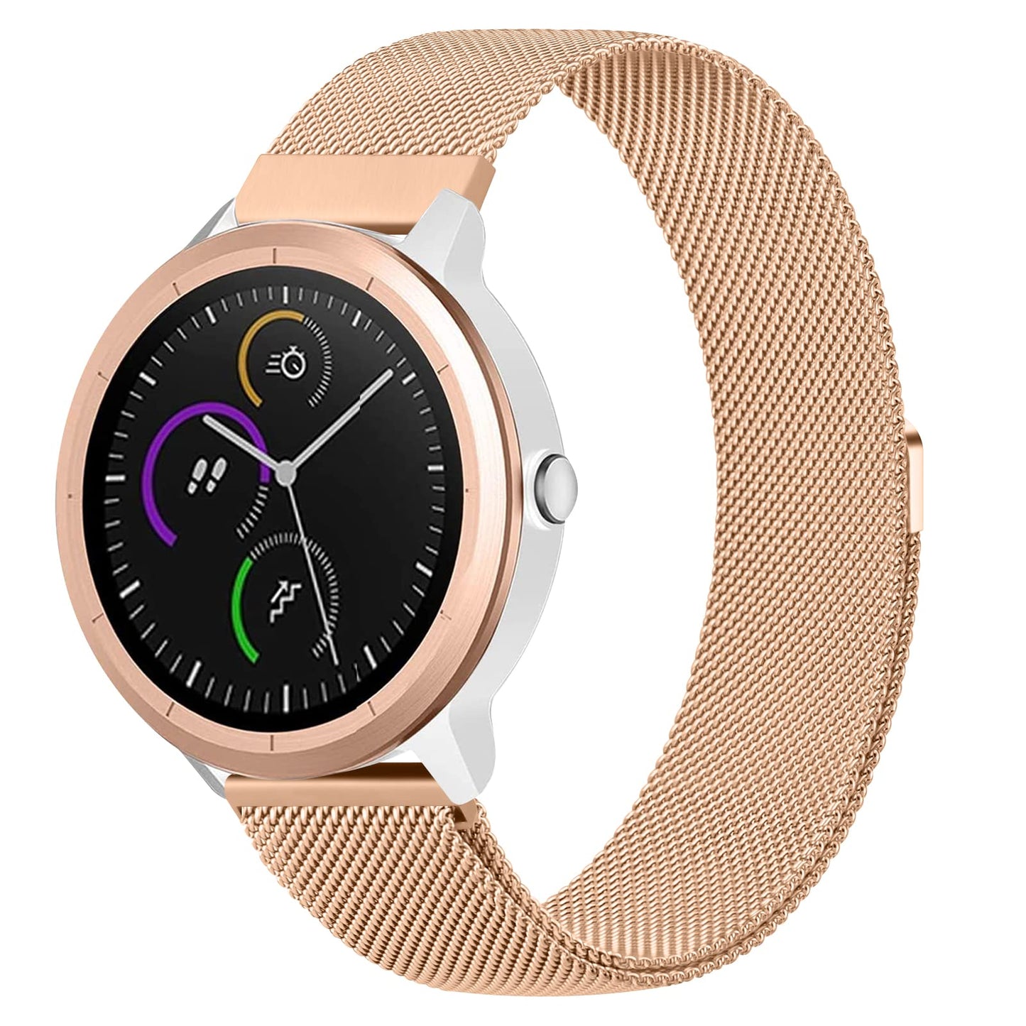Mugust 20 mm metalni remen za Garmin – magnetska narukvica od nehrđajućeg čelika
