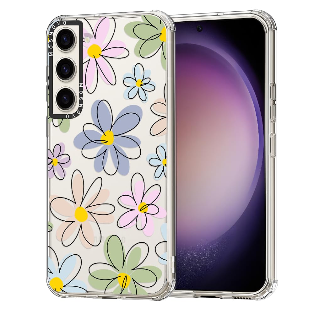 Ovitek MOSNOVO za Samsung Galaxy S23 Plus - Linear Blossoms: MOSNOVO ovitek Samsung Galaxy S23 Plus Linear Blossoms