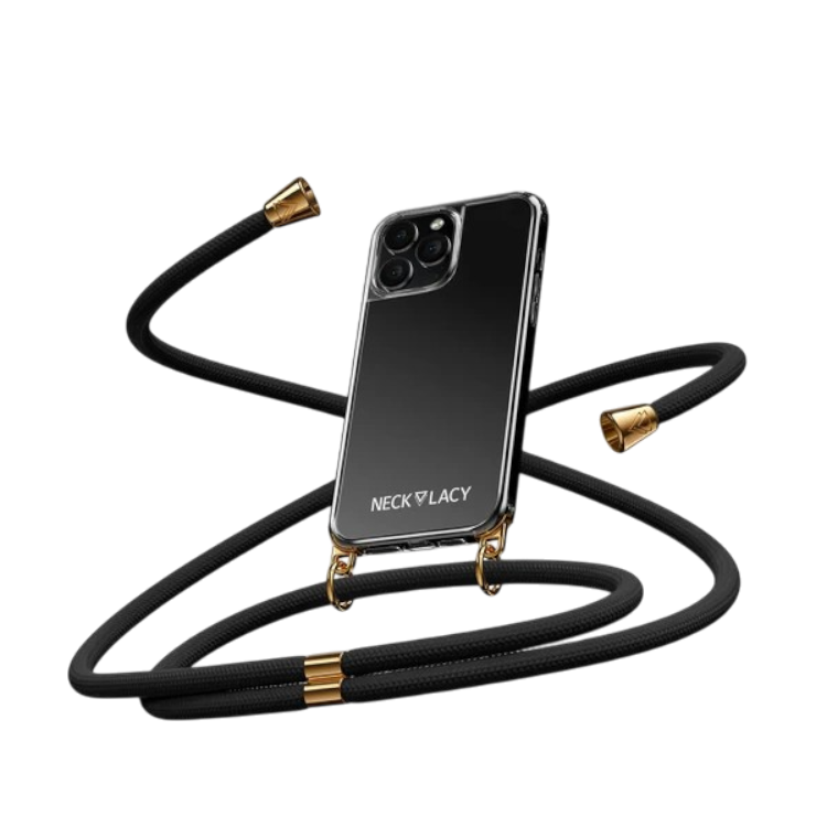 Ovitek z vrvico "NECKLACY®" z zaščito za kamero za iPhone 15 Pro