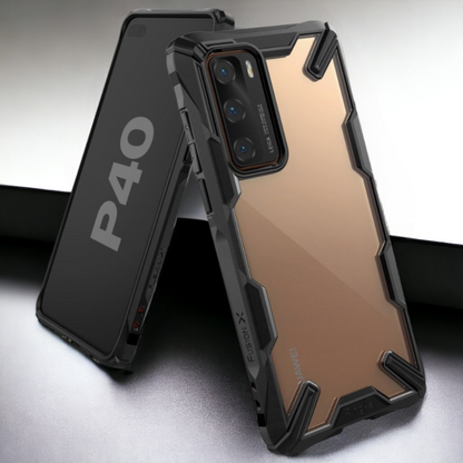 Ovitek "Fusion X" za Huawei P40 – Ringke – Črna / PC + TPU silikon