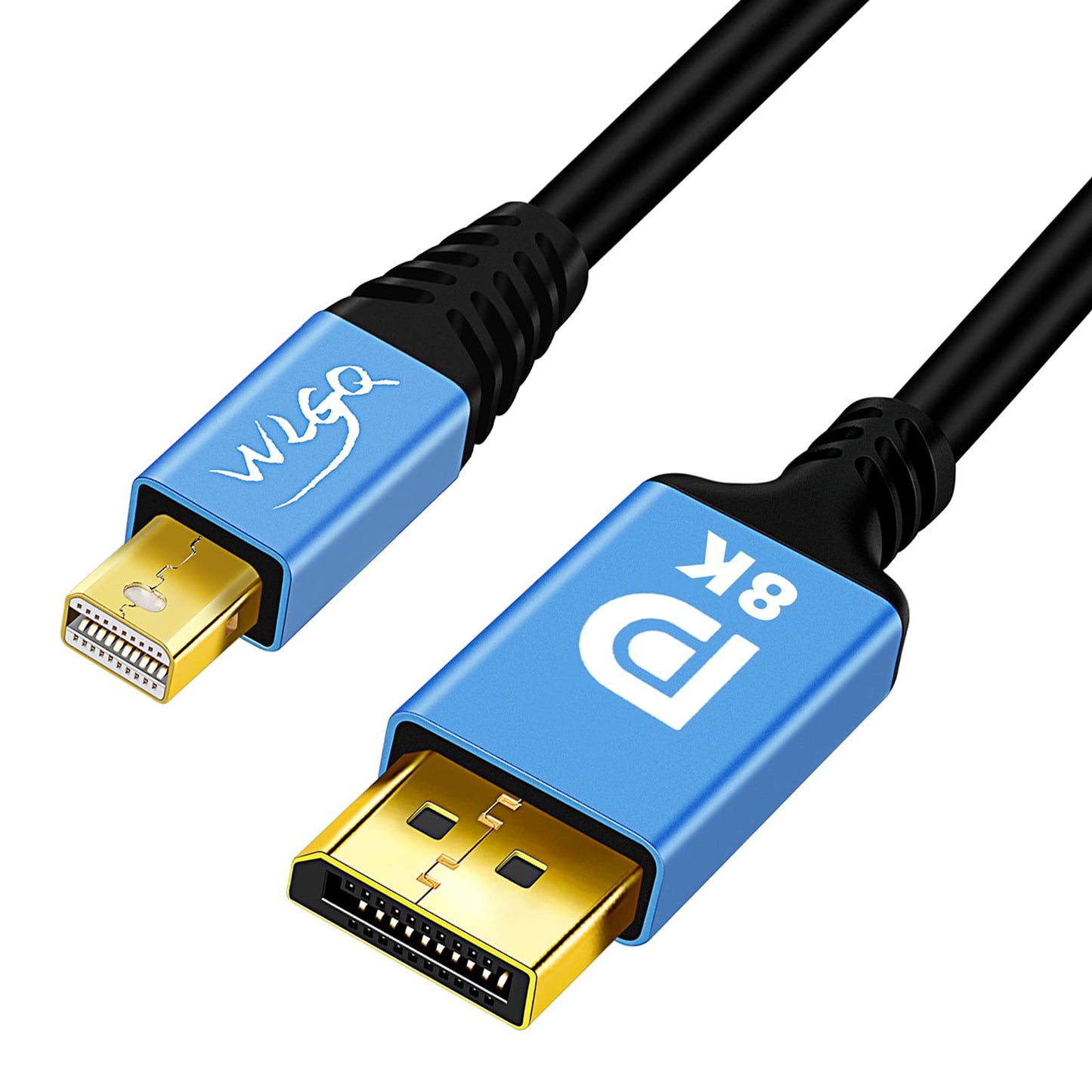 WLGQ Mini DisplayPort na DisplayPort 1 m – Mini DP 8K@60Hz, 4K@120Hz, 2K@144Hz, kompatibilan s Thunderboltom