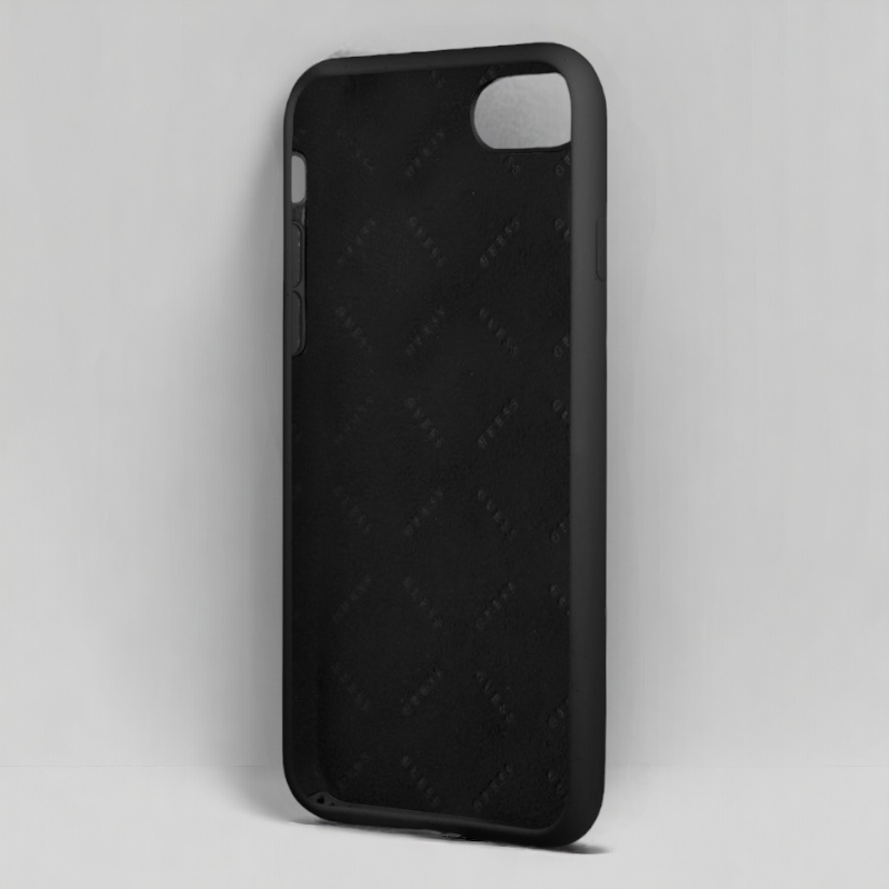 Ovitek Guess "black mini 3D logo" za iPhone 7 / 8 (GUHCI8S4LK)