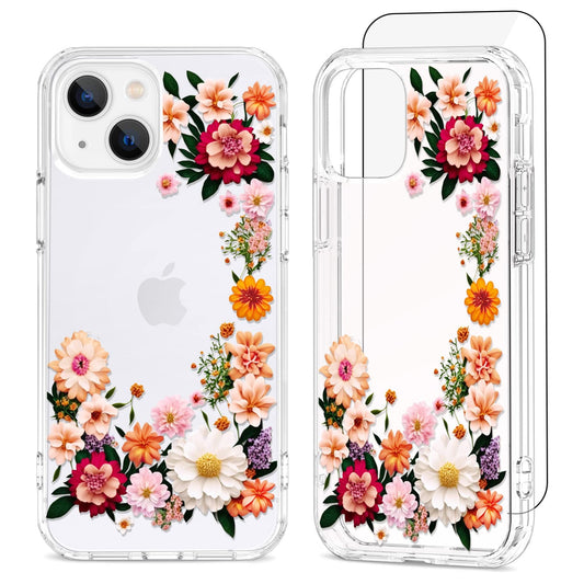 Maska „Garden Party“ + zaštitno staklo za iPhone 13 / 14