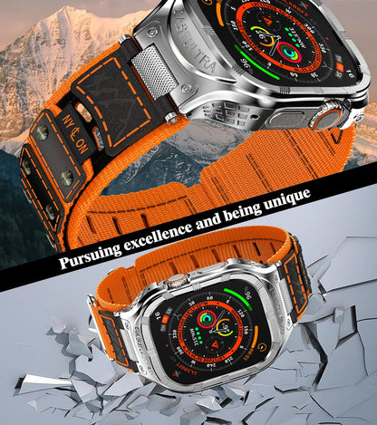 CaseUltra Sport najlonski pašček z zaščitnim ohišjem za Apple Watch 45mm / 44mm / 42mm 